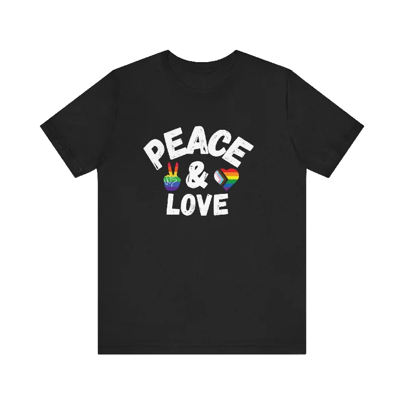 Peace and Love Pride Remix Unisex T-Shirt