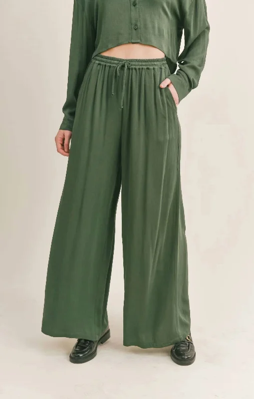 Rory Pant In Dark Green