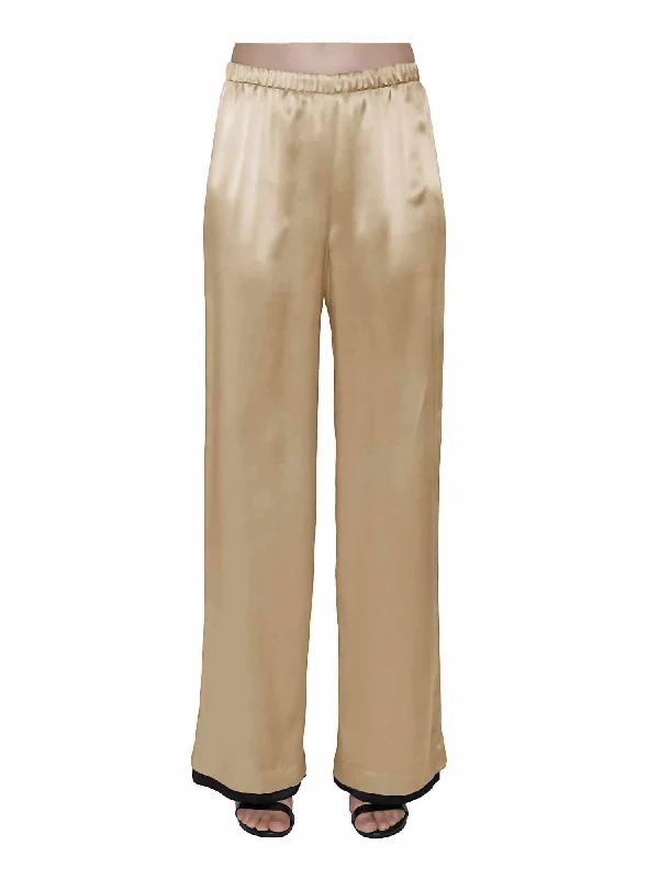 Women's Roan Reversible Pants In Gold/noir