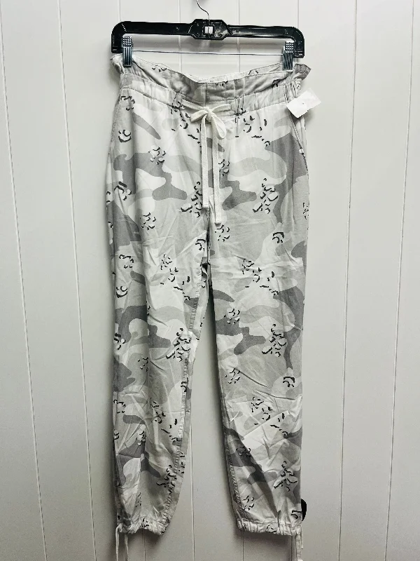 Pants Joggers By Hollister In Grey & White, Size: S