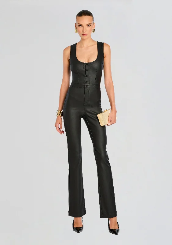 Mckinnon Coated Denim Jumpsuit