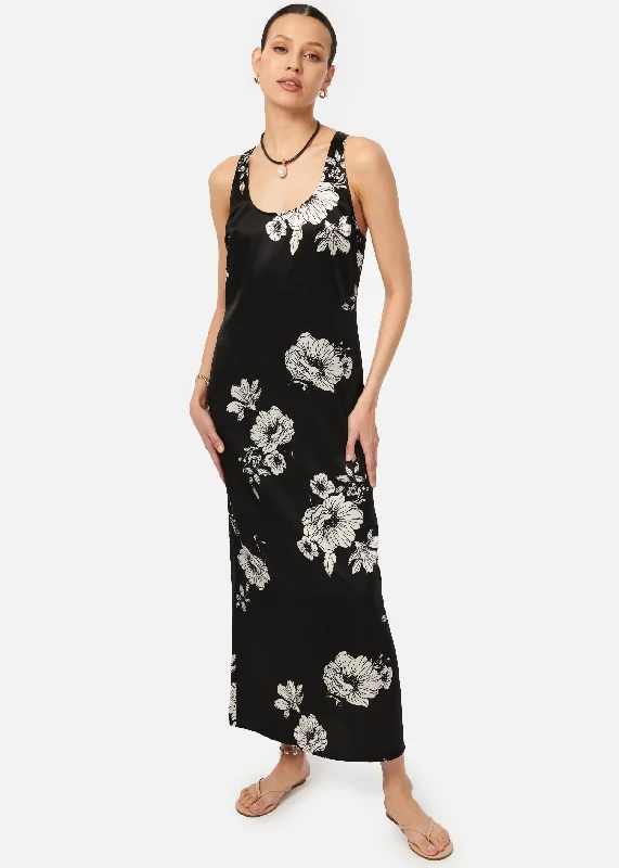 Hansen Dress Black Botanical