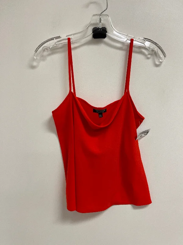 Top Sleeveless By Top Shop In Orange, Size: S