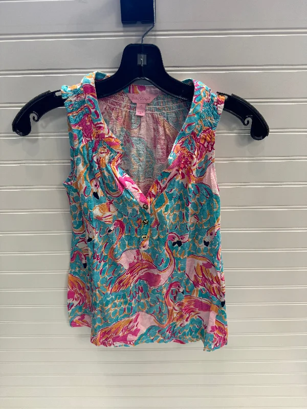 Top Sleeveless Designer By Lilly Pulitzer In Multi-colored, Size: Xs