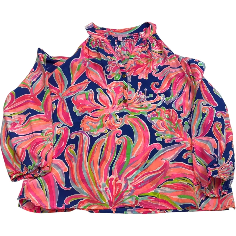 Top Long Sleeve Designer By Lilly Pulitzer In Multi-colored, Size: Xs