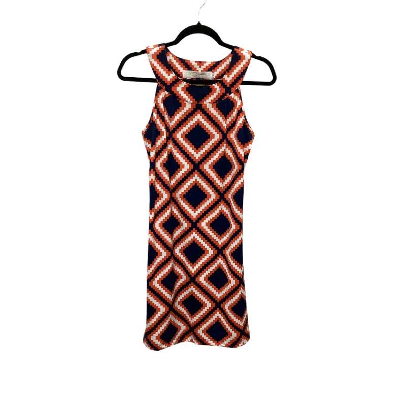 Dress Casual Short By Tracy Negoshian In Blue & Orange, Size: M