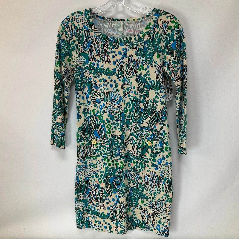 Blue Dress Casual Midi Lilly Pulitzer, Size Xs