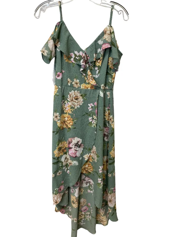 Floral Print Dress Casual Maxi Clothes Mentor, Size S