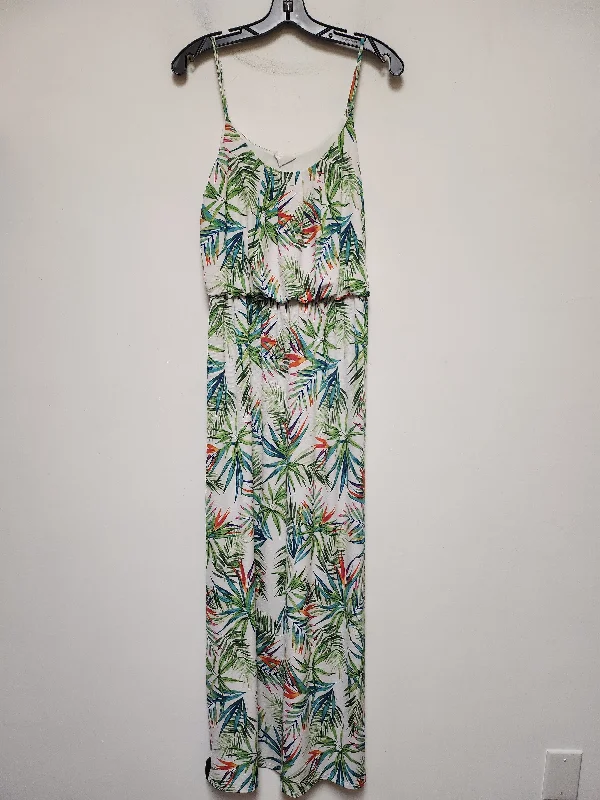 Tropical Print Dress Casual Maxi Clothes Mentor, Size M