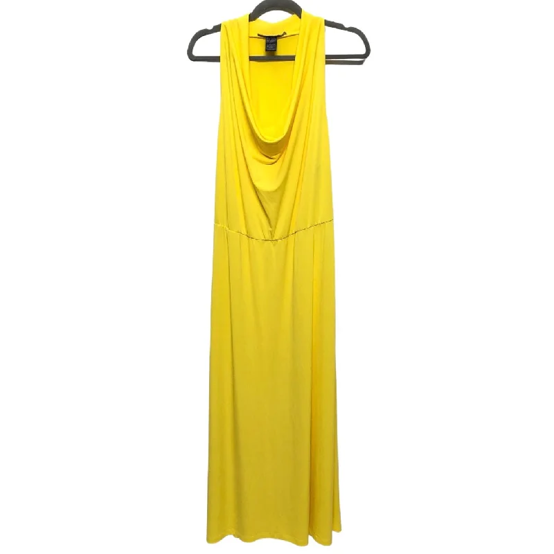 Yellow Dress Casual Maxi Ashley Stewart, Size 16