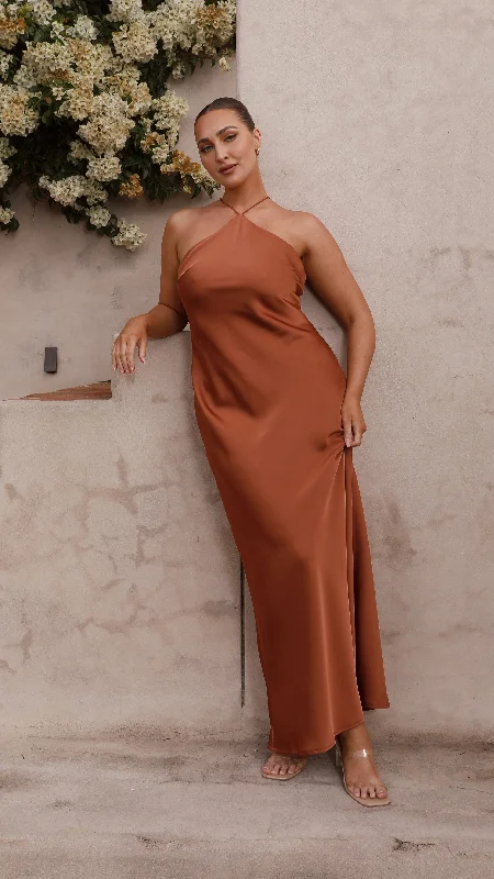 Chiara Maxi Dress - Copper