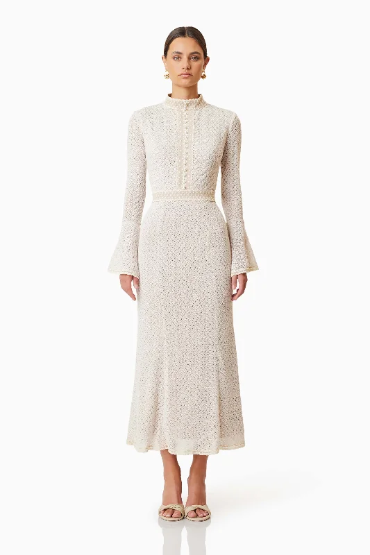 Elliatt Bella Midi Dress - Ivory