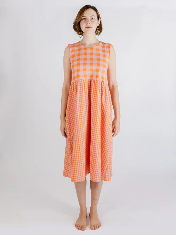 Lilah Dress - Tangerine Mix