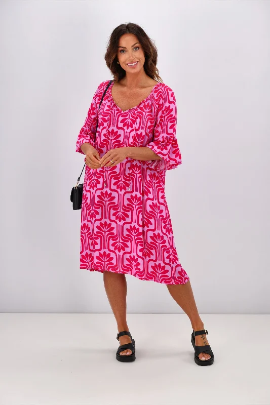 New U Collection Carmela Dress Pink