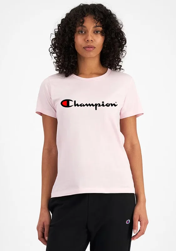 Champion Womens Script Short Sleeve Tee <br> CVRGN MMY