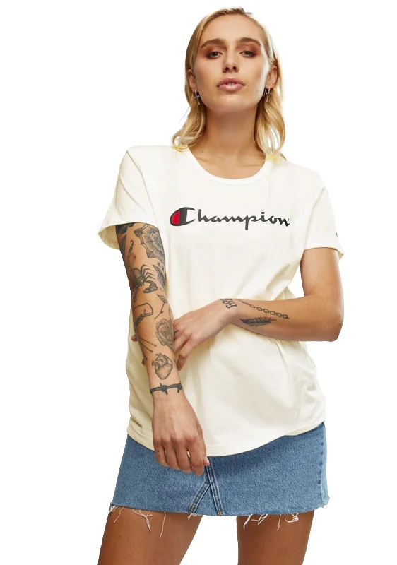 Champion Womens Script Short Sleeve Tee <BR> CVRGN XMR